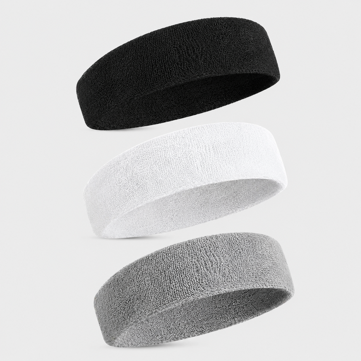 Bandeau de sport en PU pour maintien des cheveux lot de 3