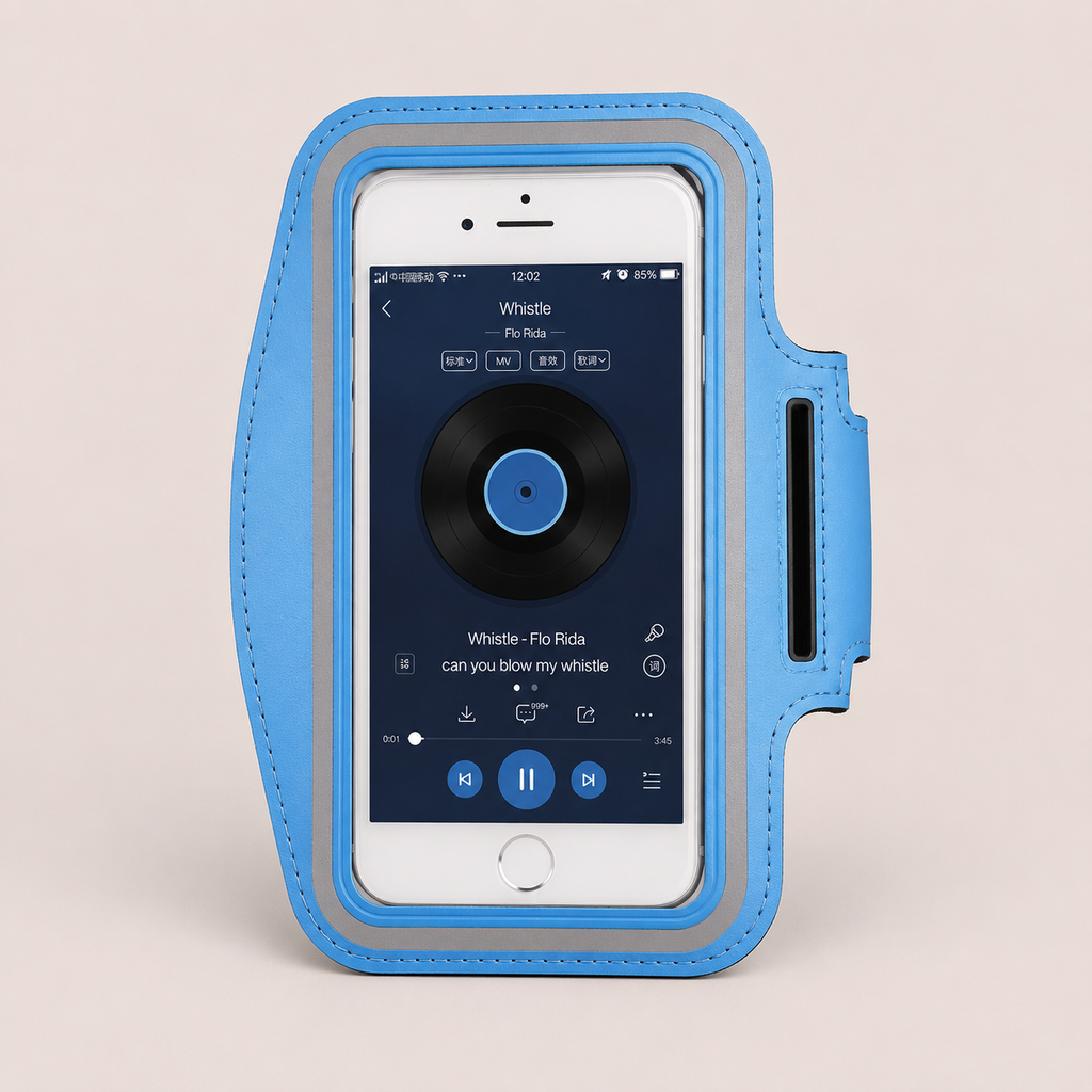 Brassard de sport pour smartphone avec porte-cartes