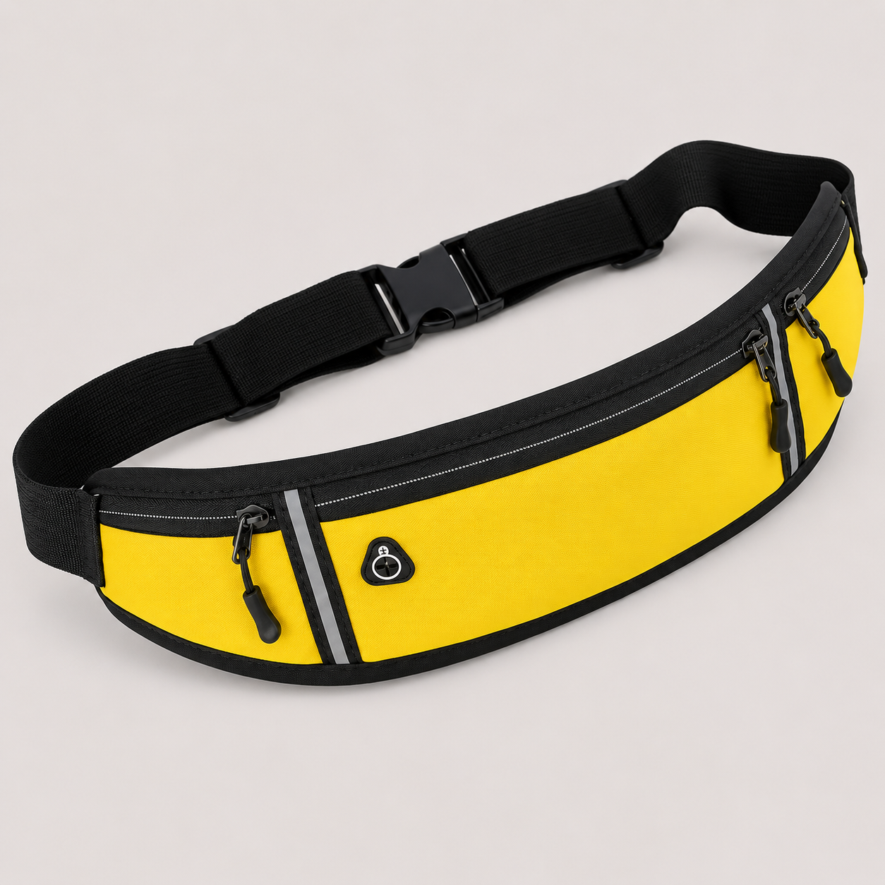 Ceinture de running avec 3 poches zippées pour smartphone