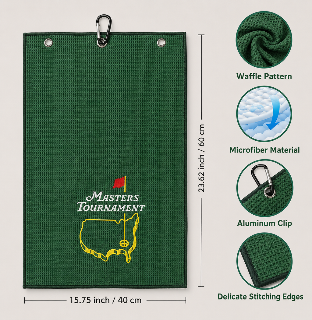 Serviette Golf Microfibre Absorbante avec Attache