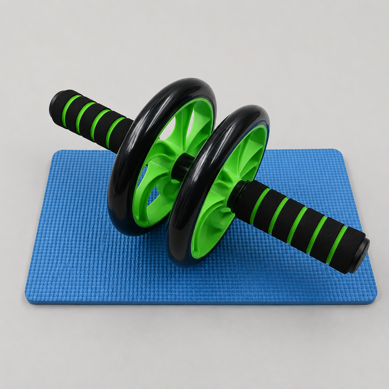 Roue abdominale double antidérapante pour gainage et musculation