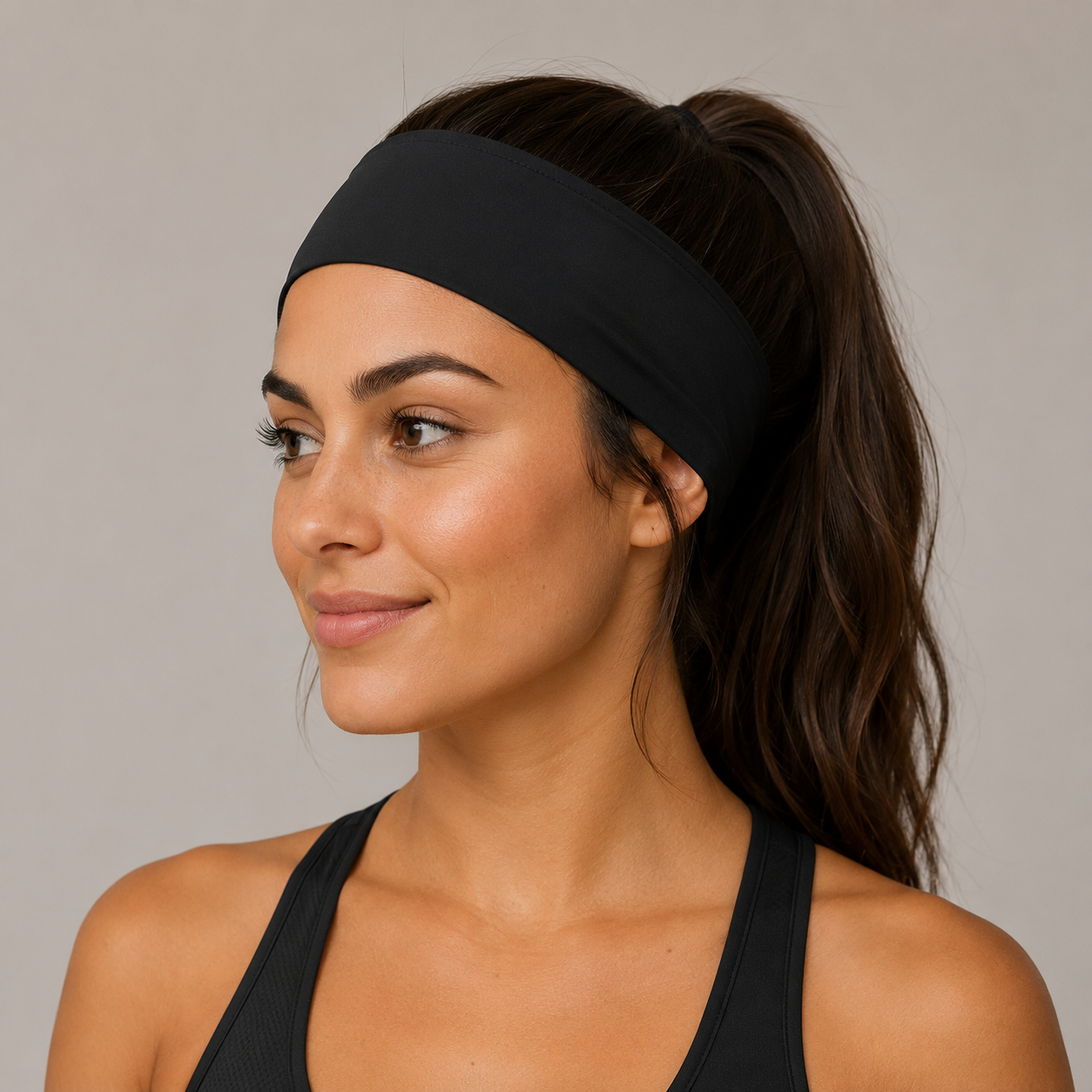 Bandeau de sport élastique anti-transpiration unisexe