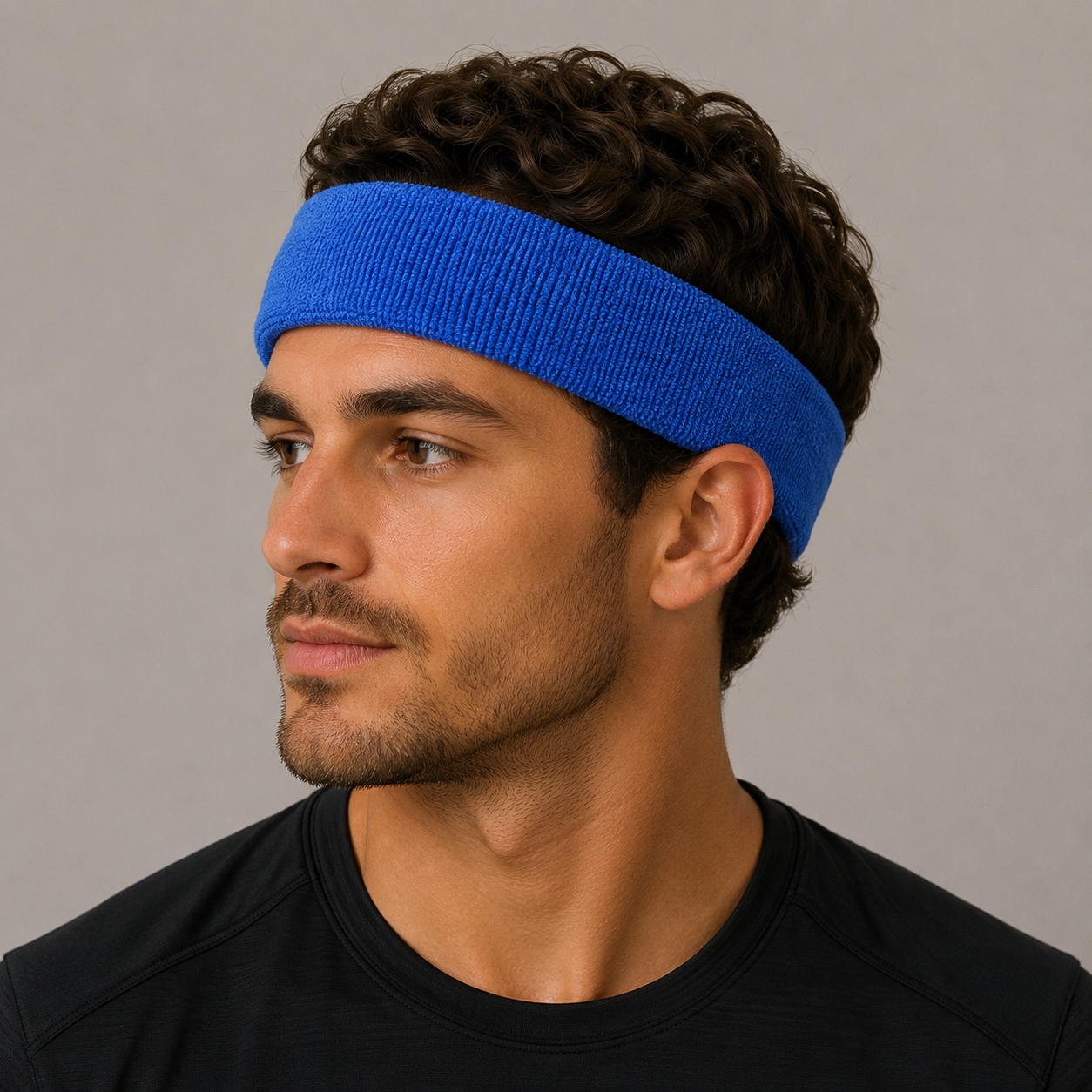 Bandeau éponge de sport anti-transpiration unisexe