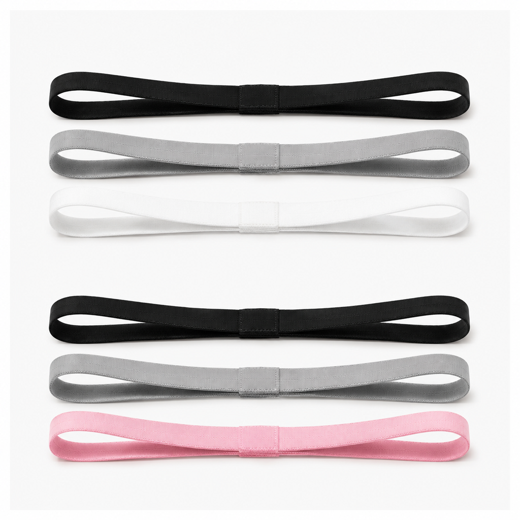 Lot de bandeaux de sport en coton anti-transpiration unisexes