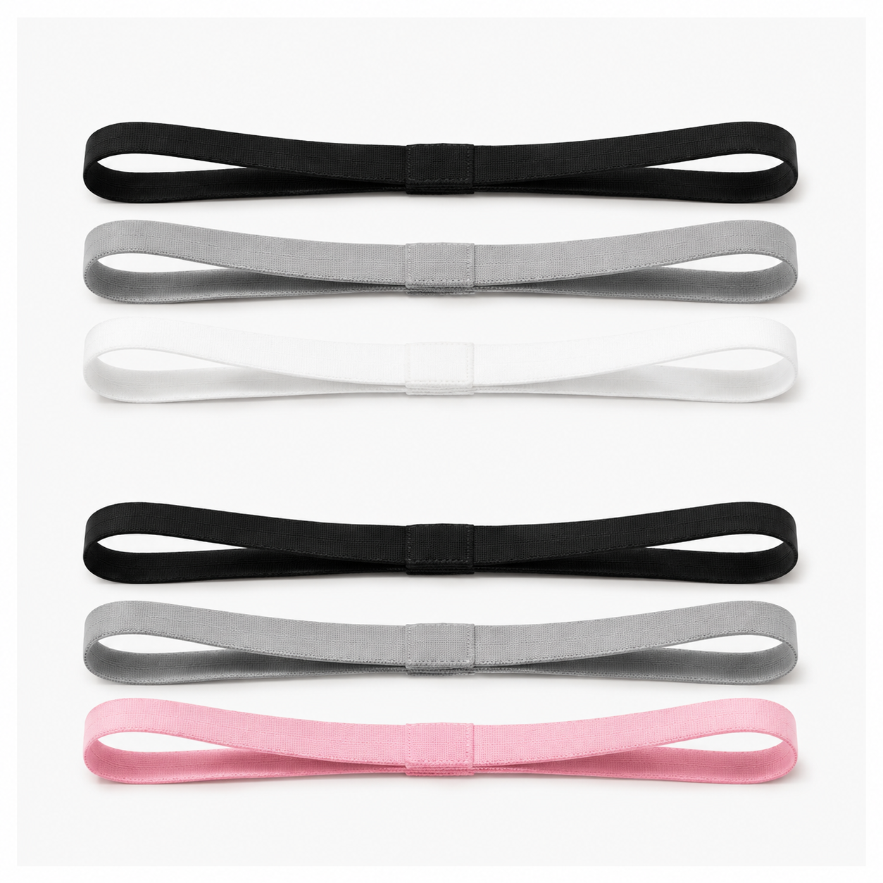 Lot de bandeaux de sport en coton anti-transpiration unisexes
