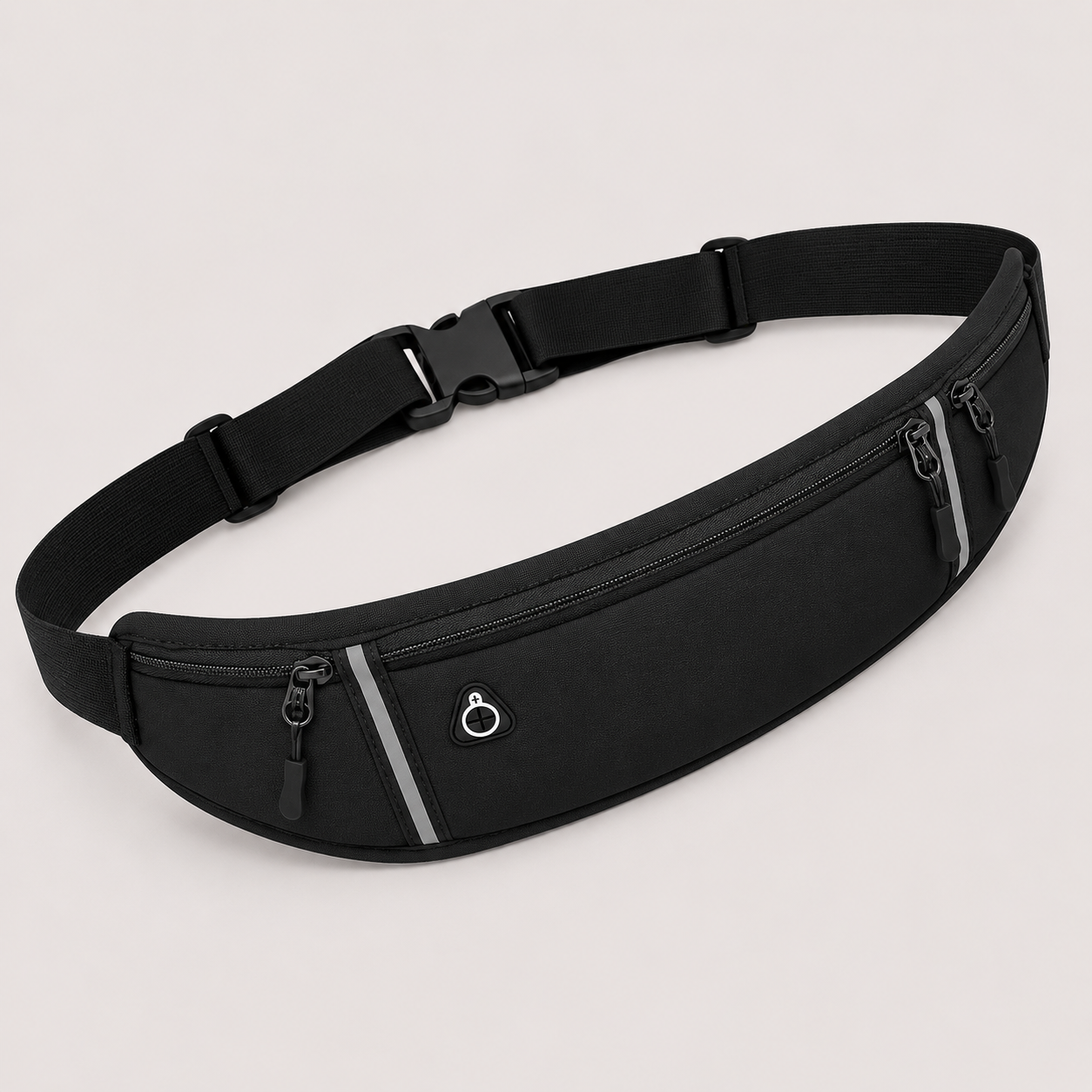Ceinture de running avec 3 poches zippées pour smartphone