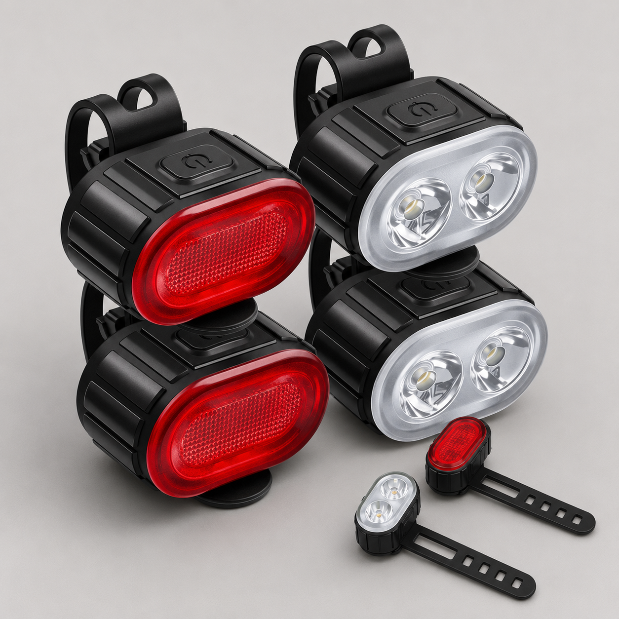 Éclairages Vélo LED USB Rechargeables Étanches