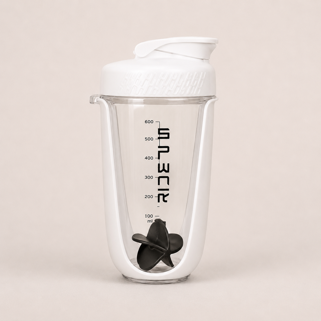 Shaker protéiné 600 ml avec bille mélangeuse en acier inoxydable