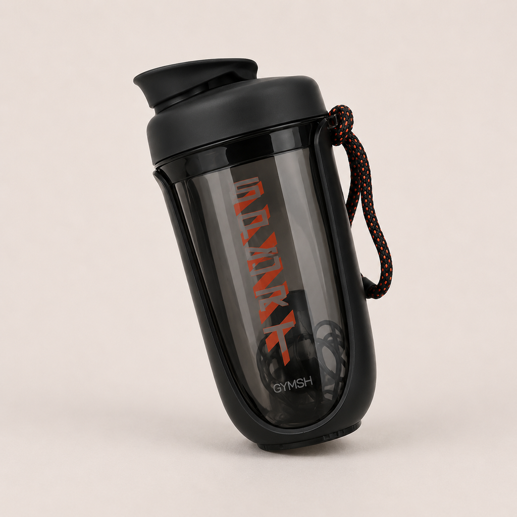Shaker protéiné 600 ml avec bille mélangeuse en acier inoxydable