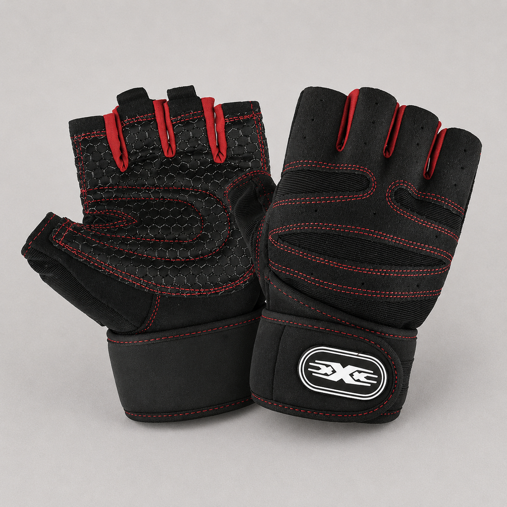 Gants de cyclisme demi-doigts respirants avec rembourrage antichoc