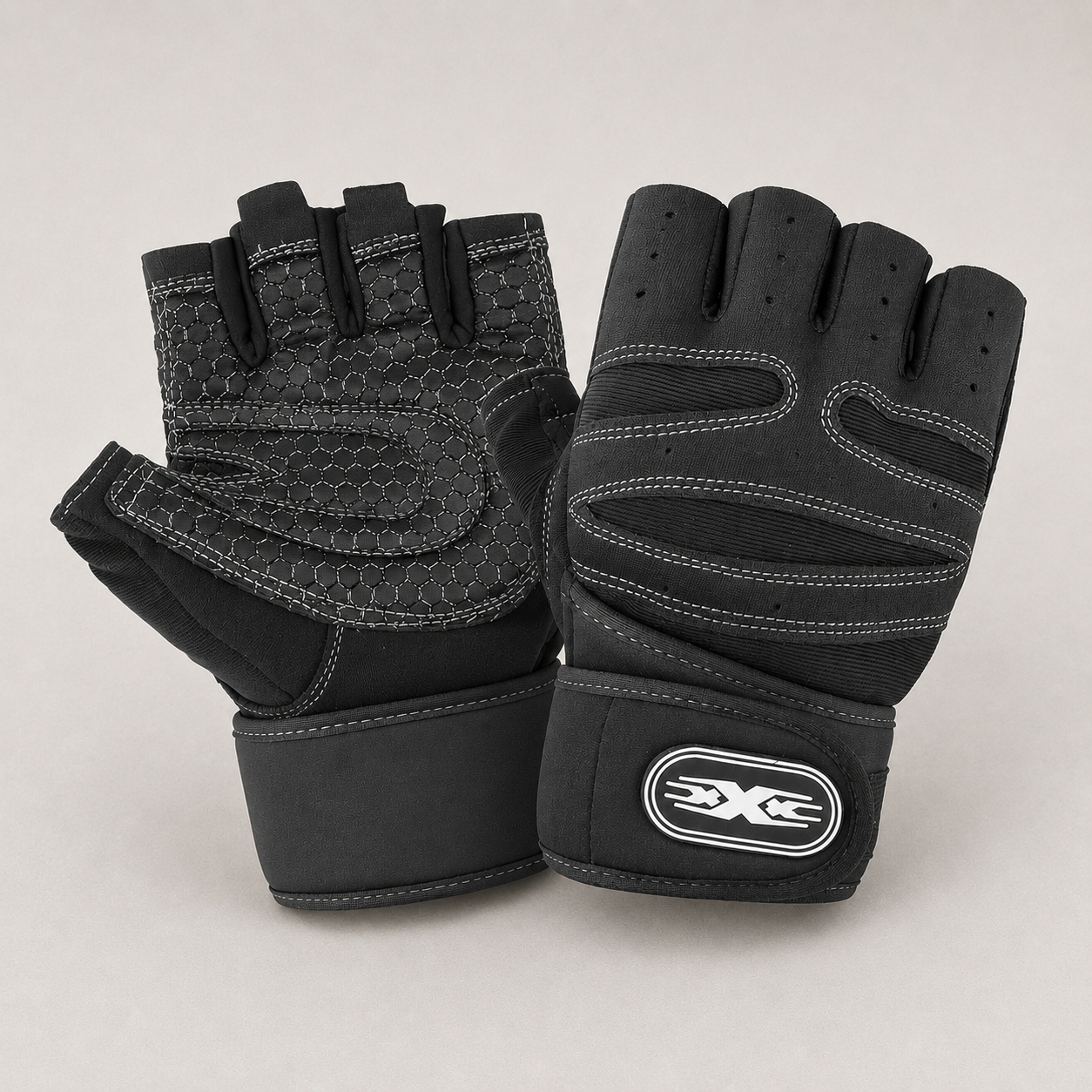 Gants de cyclisme demi-doigts respirants avec rembourrage antichoc