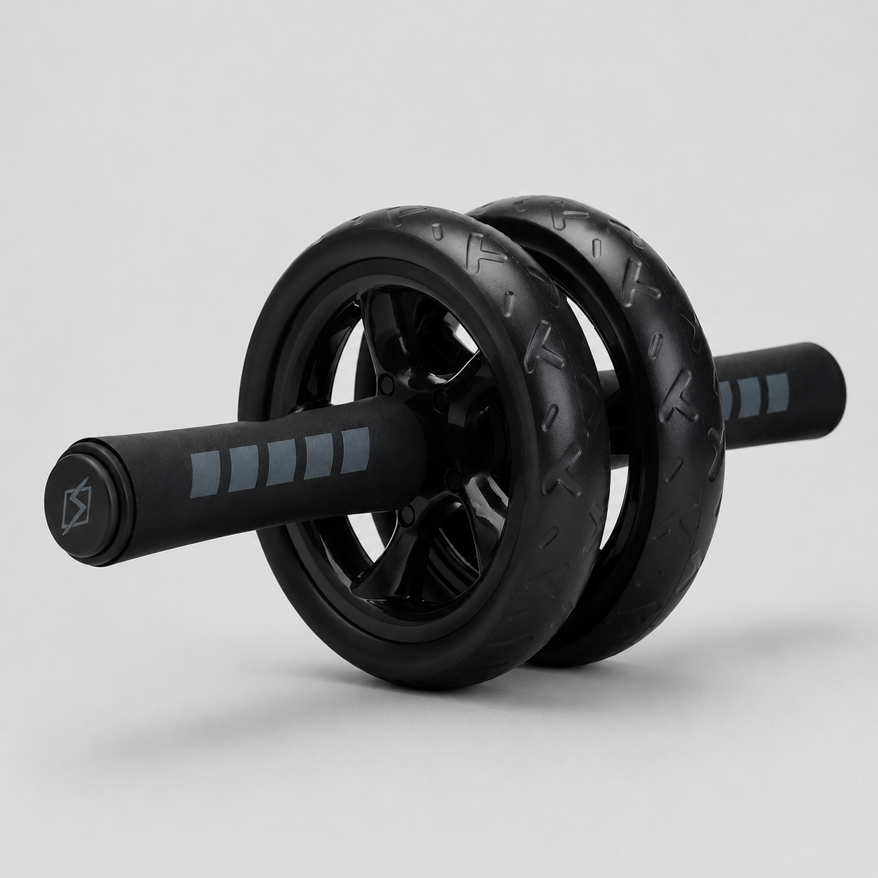 Roue abdominale double antidérapante pour gainage et musculation